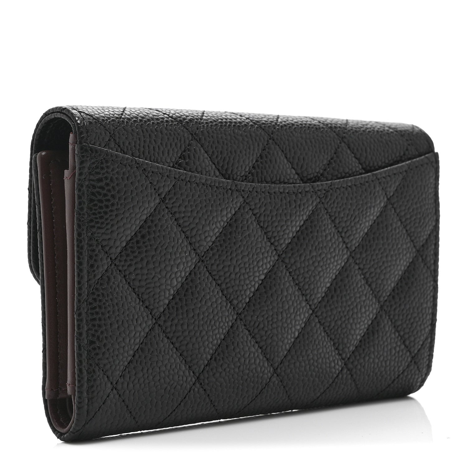 Chanel Caviar Quilted Medium Flap Wallet Black 3 of 12