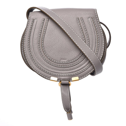 Chloe Calfskin Mini Marcie Round Crossbody Bag Cashmere Grey 1 of 8