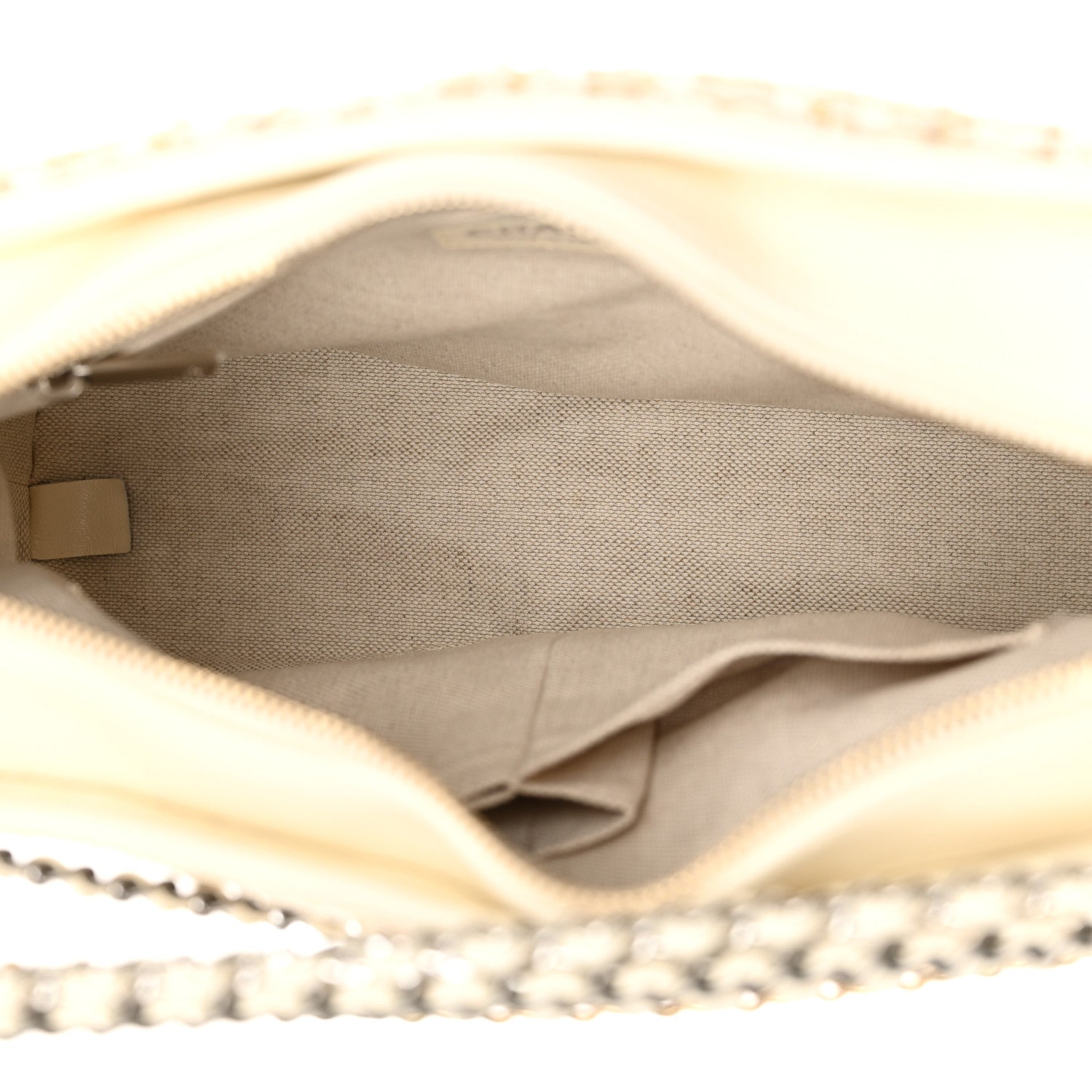 Chanel Tweed Calfskin Quilted Medium Gabrielle Hobo Beige Ivory 5 of 10