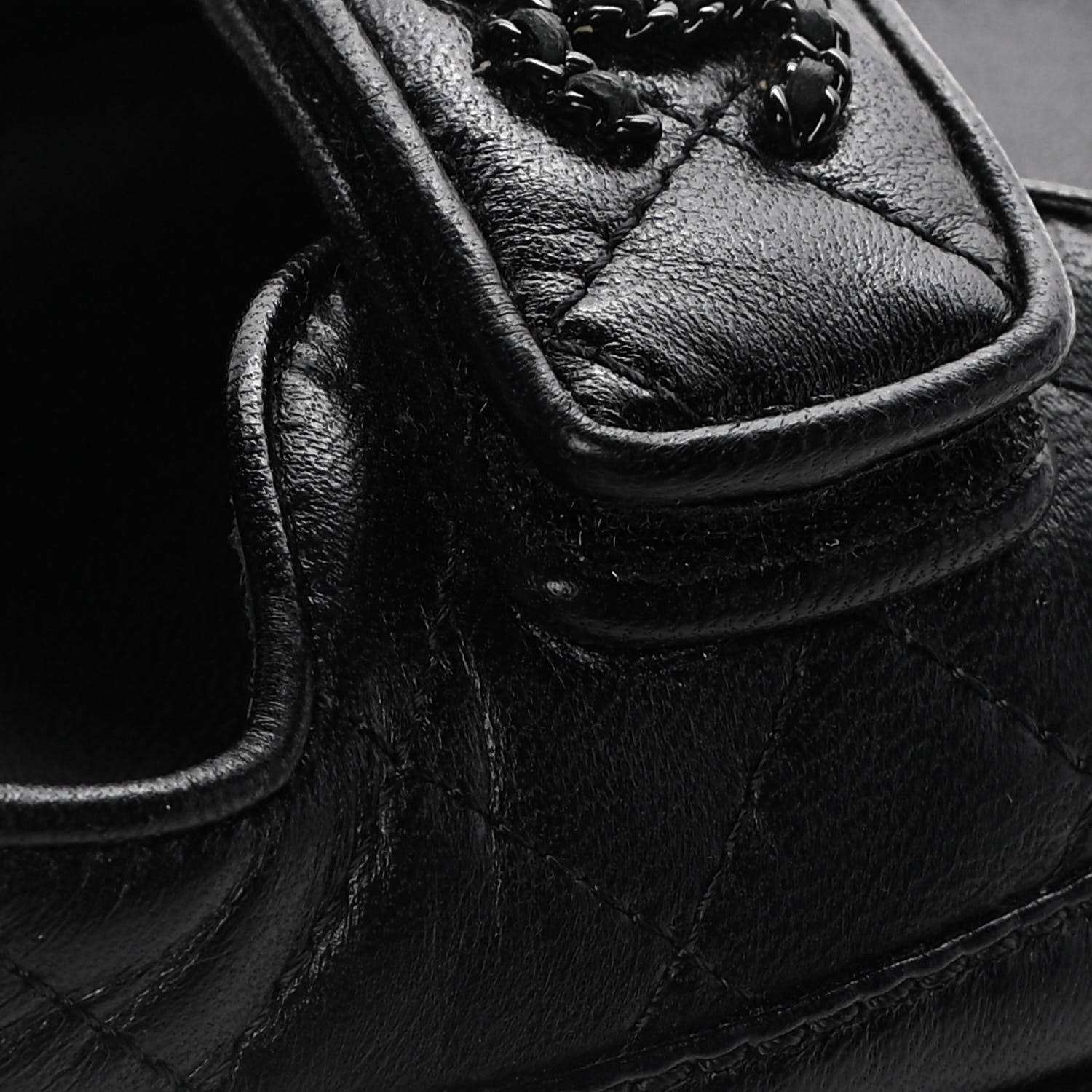 Chanel Lambskin Velcro Dad Sandals 36 Black 13 of 15