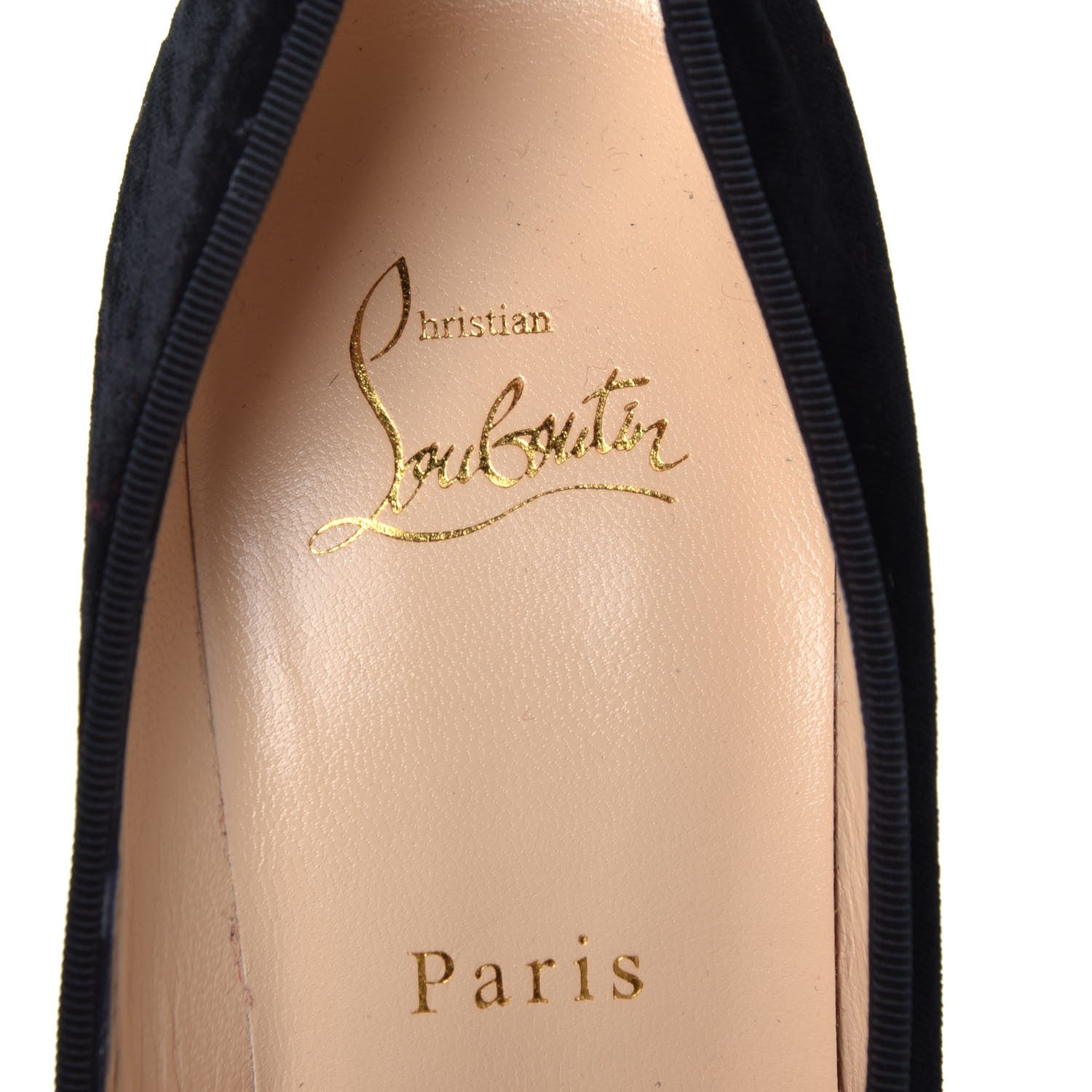 Christian Louboutin Velvet Decoltish 100 Pumps 38.5 Black 6 of 7