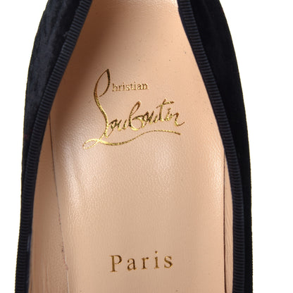 Christian Louboutin Velvet Decoltish 100 Pumps 38.5 Black 6 of 7