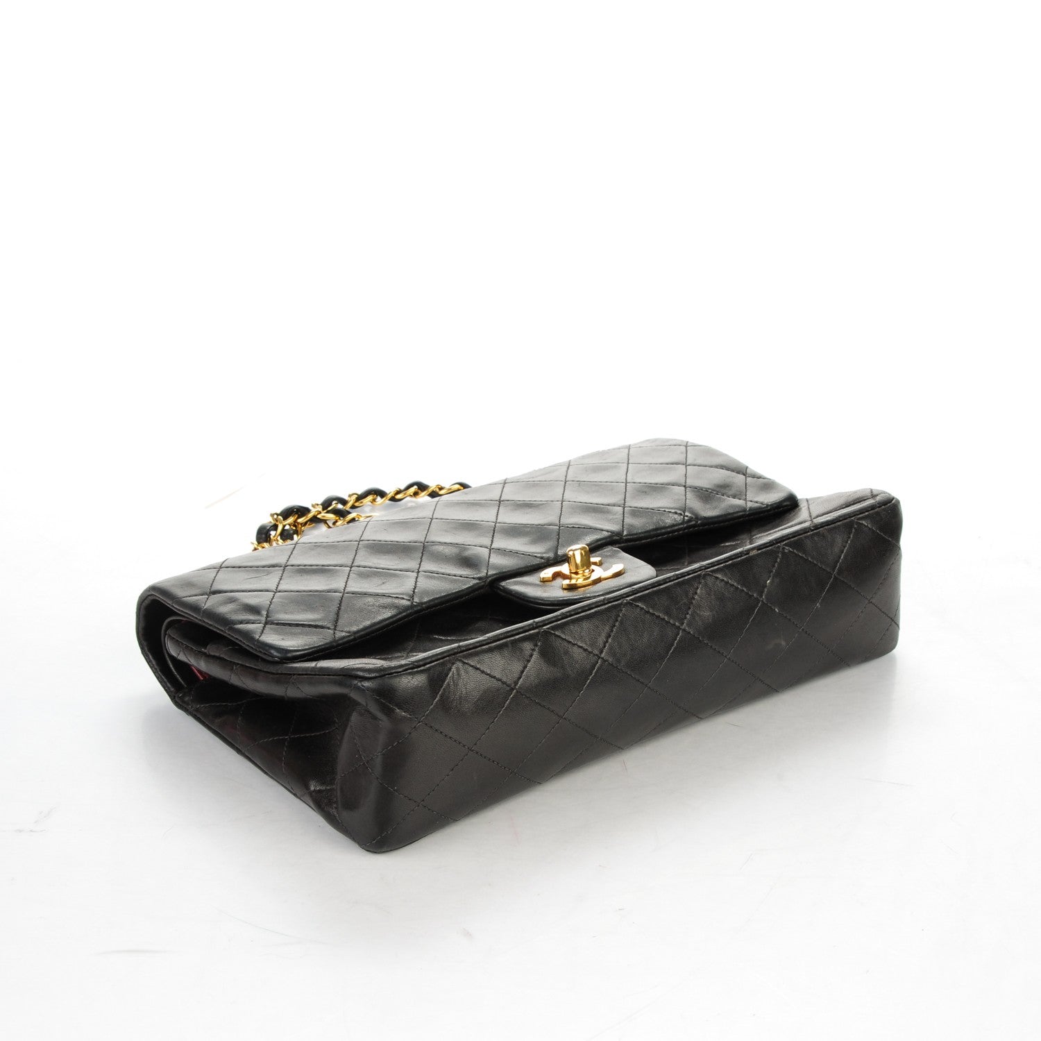 Chanel Lambskin Quilted Medium Double Flap Black 4 of 8