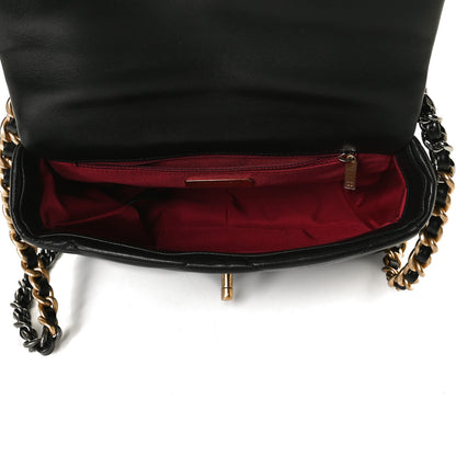 Chanel Goatskin Quilted Medium Chanel 19 Flap Black 5 of 14