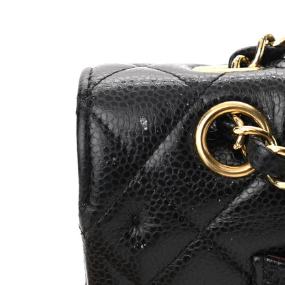 Chanel Caviar Quilted Medium Double Flap Black 9 of 13