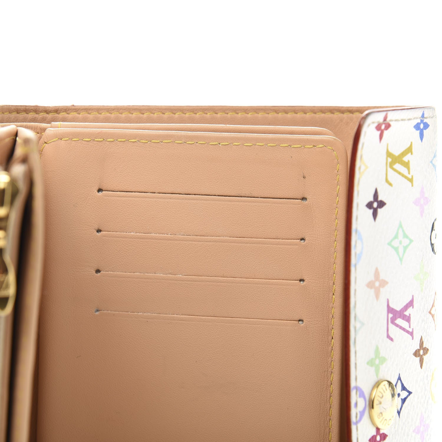 Louis Vuitton Monogram Multicolor Alexandra Wallet White 7 of 13