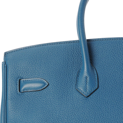 Hermes Togo Birkin 35 Bleu de Galice 26 of 33