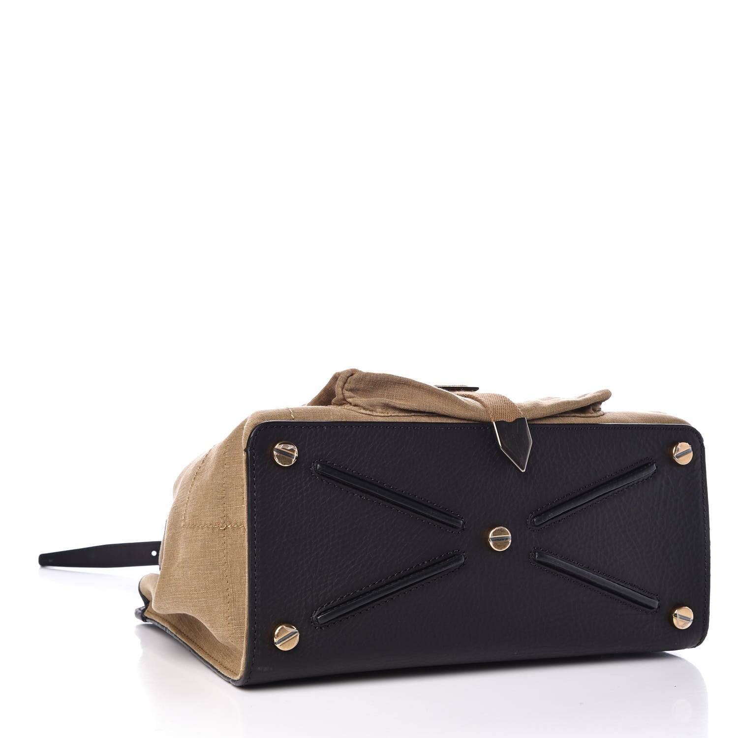 Valentino Garavani Calfskin Cotton Canvas VLTN Print Medium Joylock Satchel Green 5 of 9