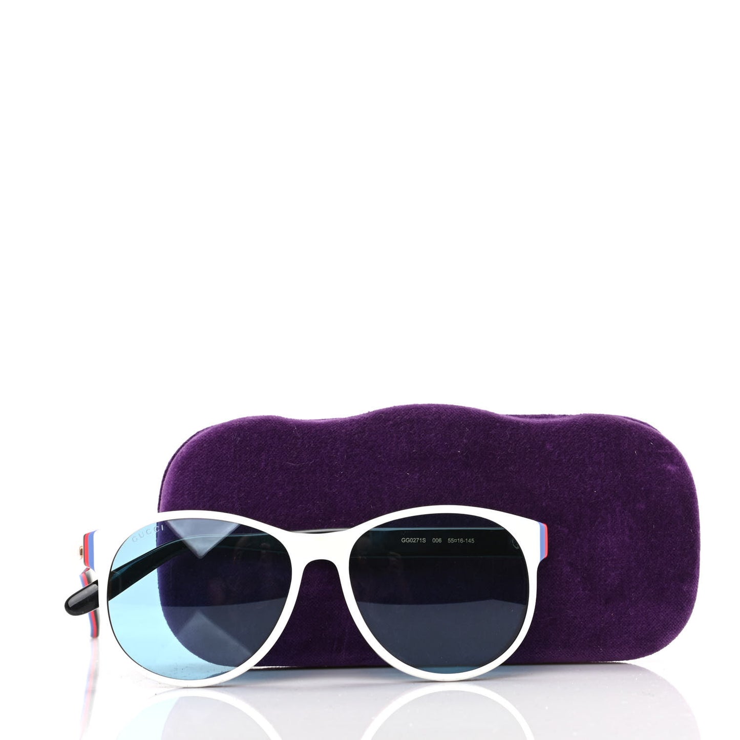Acetate GG Sunglasses GG0271S White