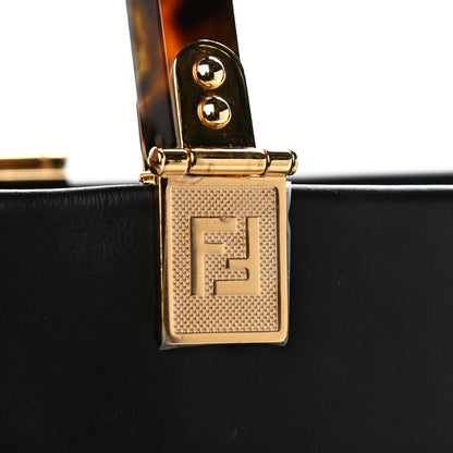 Fendi Vitello King Plexiglass Medium Fendi Sunshine Shopper Tote Black 12 of 12