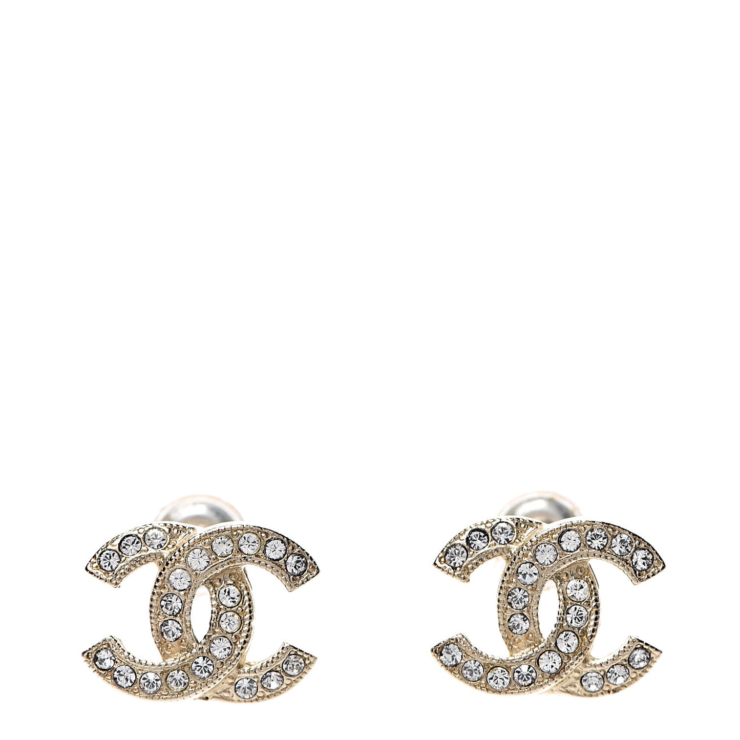 Crystal CC Earrings Gold