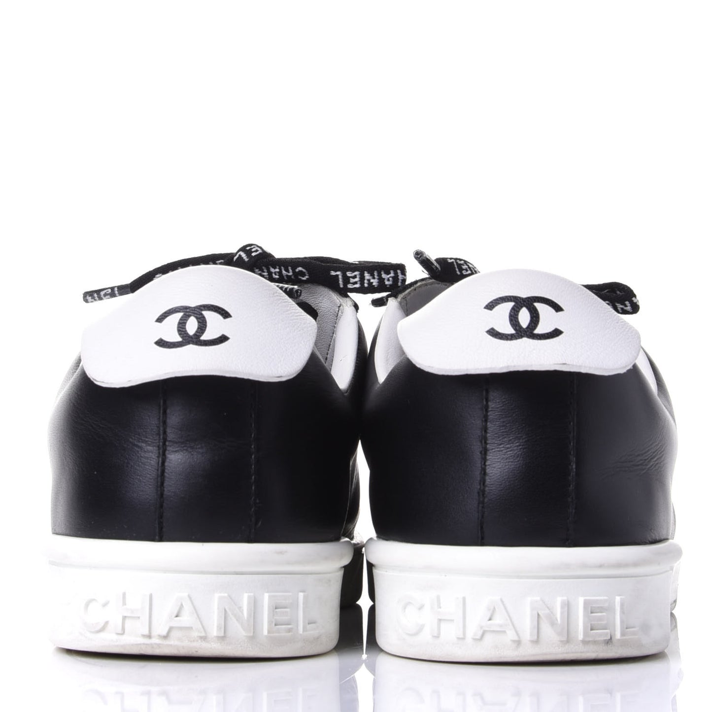 Calfskin CC Womens Sneakers 40.5 Black