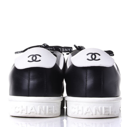 Chanel Calfskin CC Womens Sneakers 40.5 Black 6 of 11