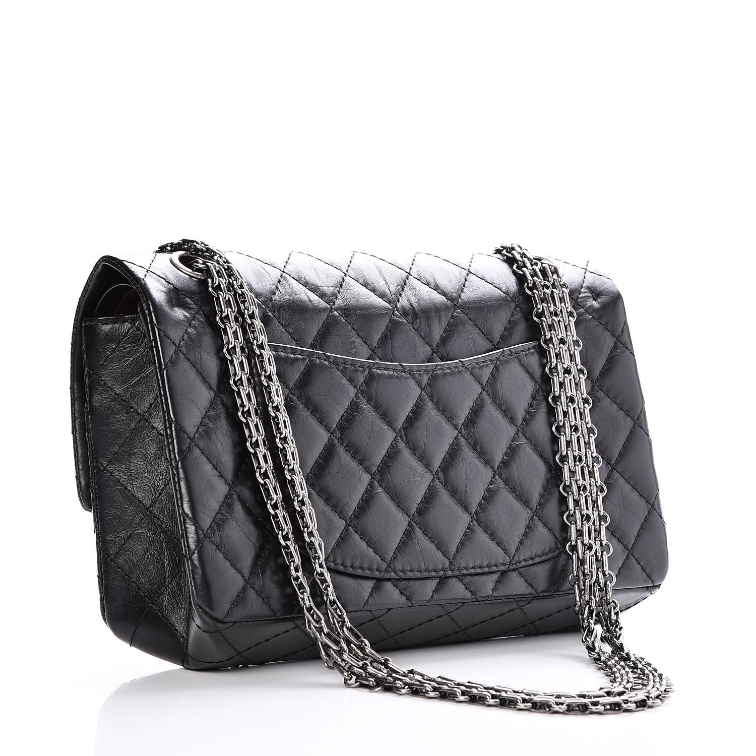Chanel Aged Calfskin Quilted 2.55 Reissue 225 Flap Black 4 of 9