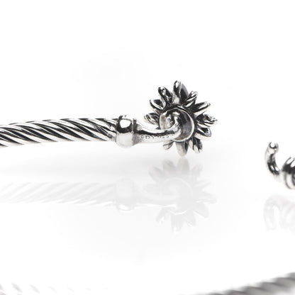 David Yurman Sterling Silver Diamond Starburst Bracelet 5 of 6
