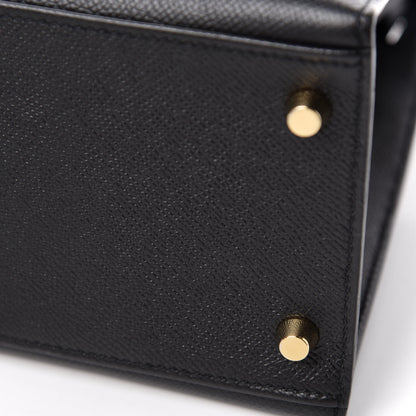 Hermes Epsom Kelly Sellier 28 Black 8 of 12