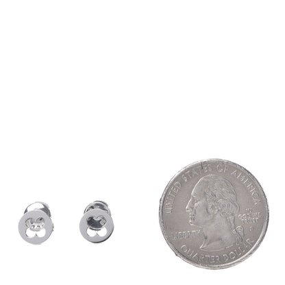 Louis Vuitton 18K White Gold Empreinte Ear Studs Earrings 2 of 5
