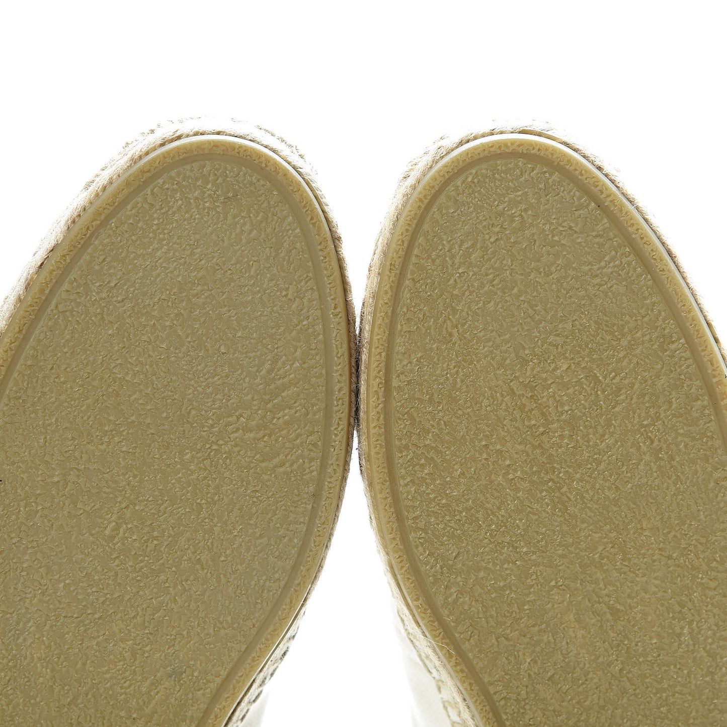 Canvas Elba Logo Embroidered Espadrilles 41 Panna