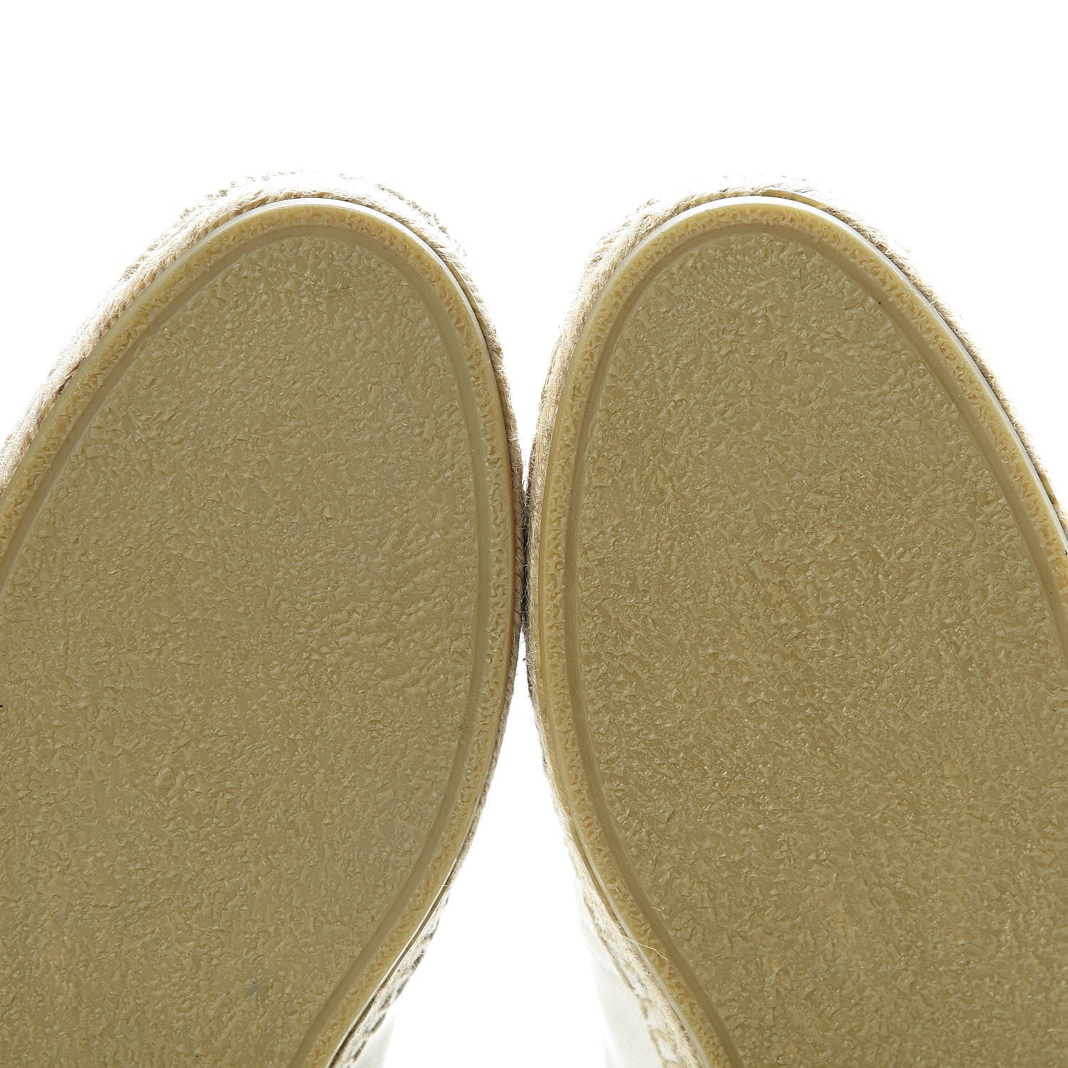 Saint Laurent Canvas Elba Logo Embroidered Espadrilles 41 Panna 8 of 10