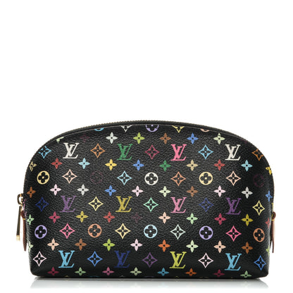 Louis Vuitton Monogram Multicolor Cosmetic Pouch Black Grenade 1 of 7