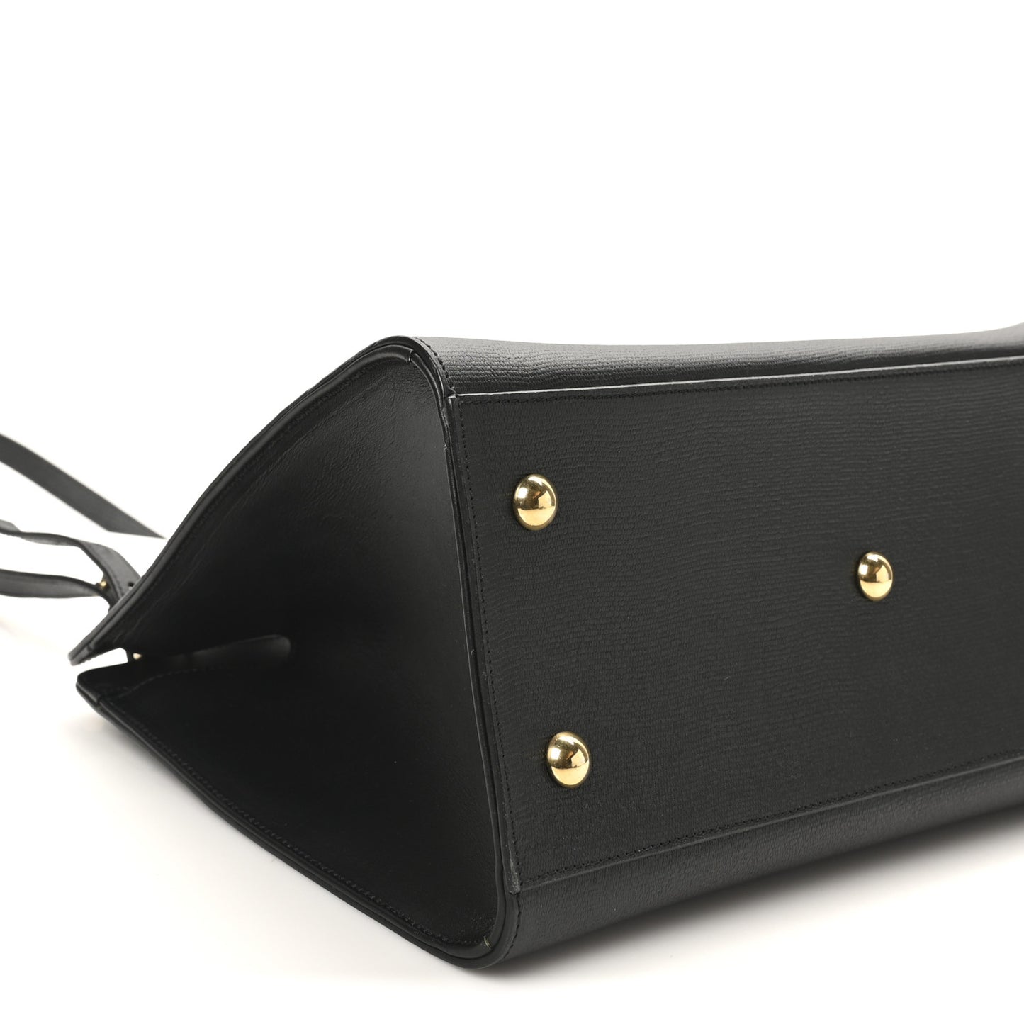 Textured Calfskin Medium Classic Y Cabas Black