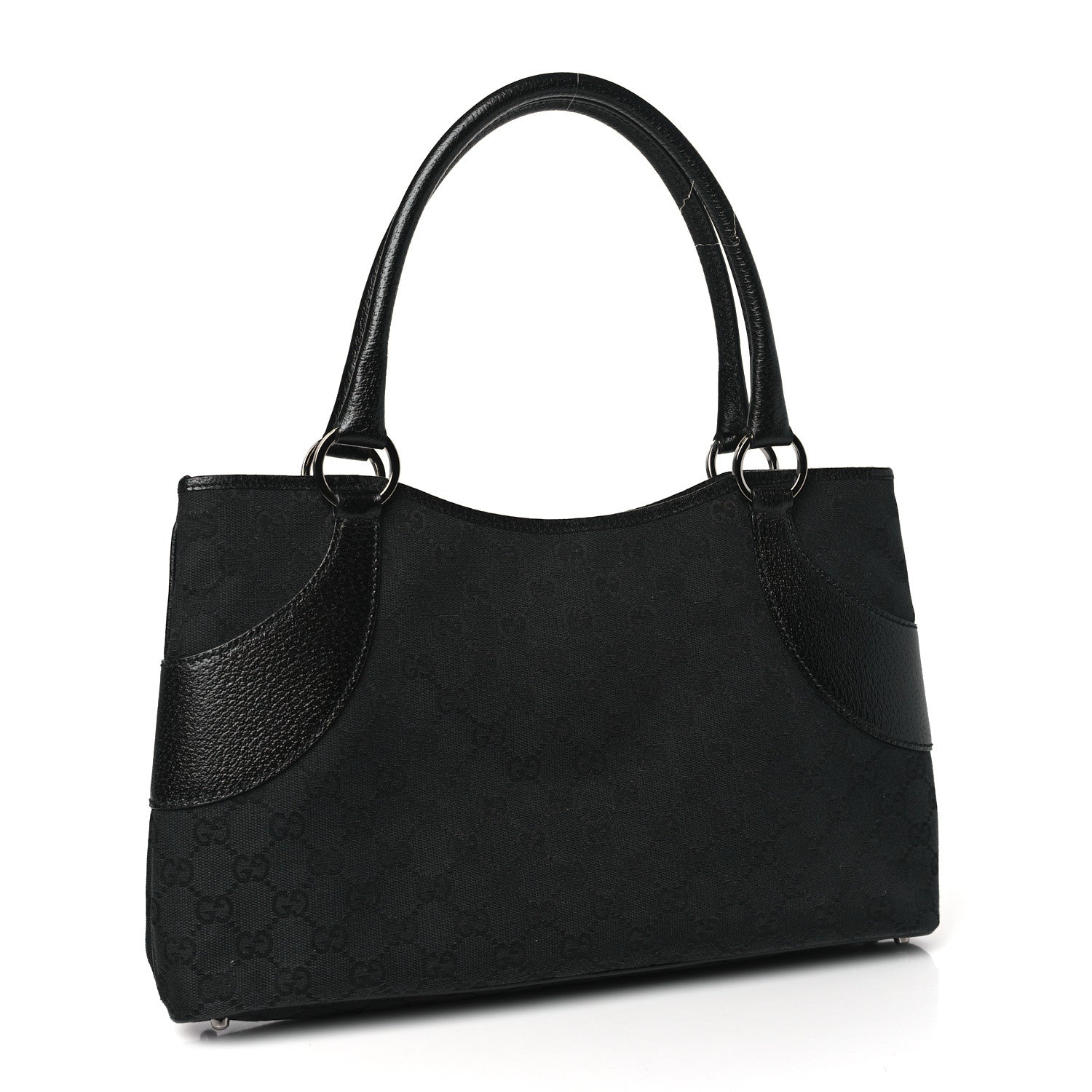 Gucci Monogram Shoulder Bag Black 4 of 10