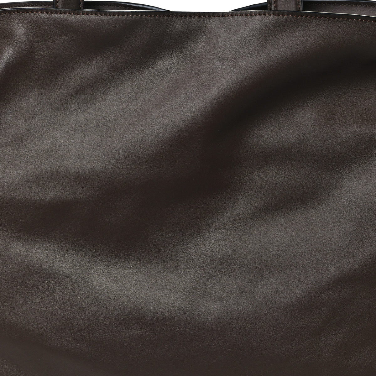 Calfskin Large Flamenco Knot Bag Chocolate