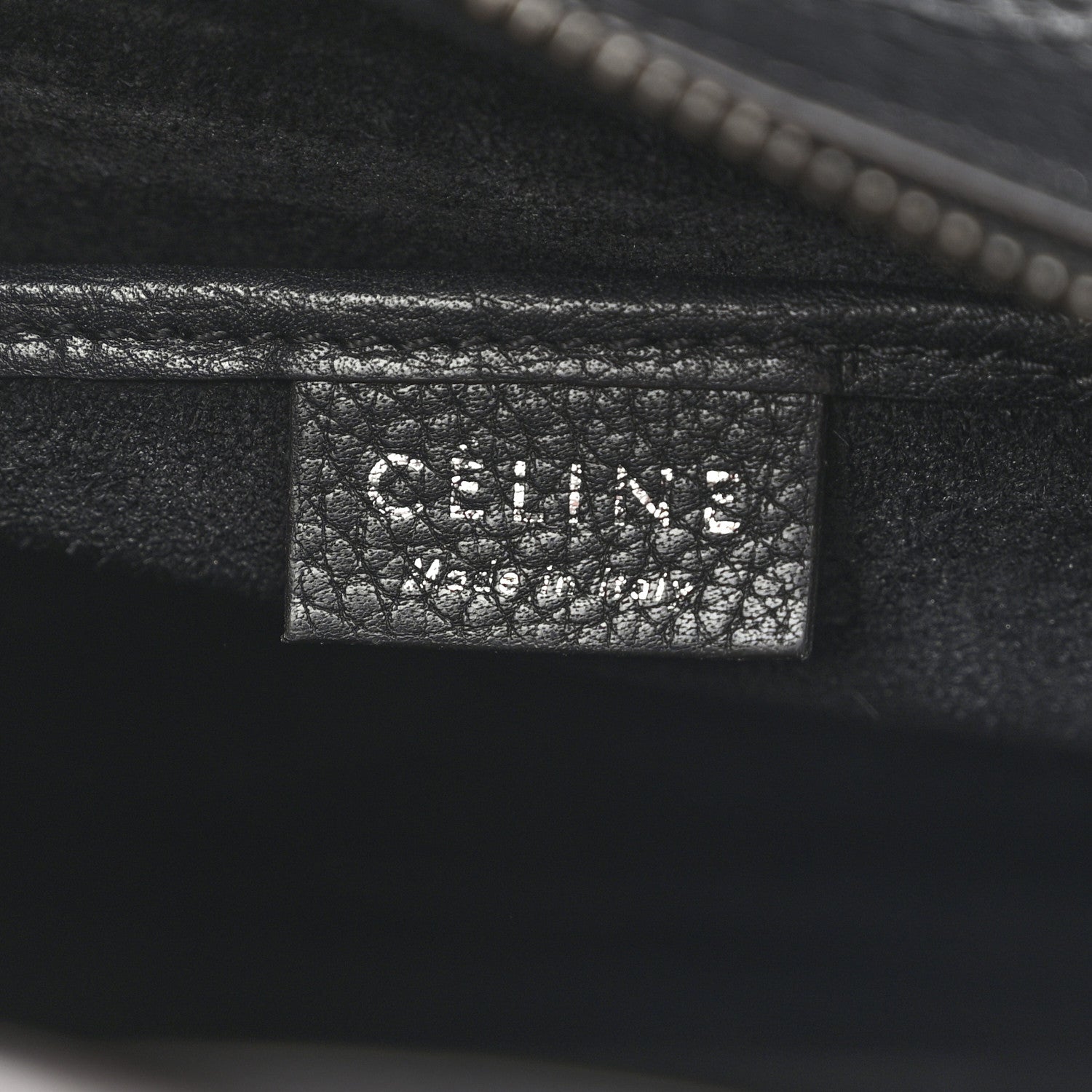 Celine Drummed Calfskin Nano Luggage Black 6 of 15