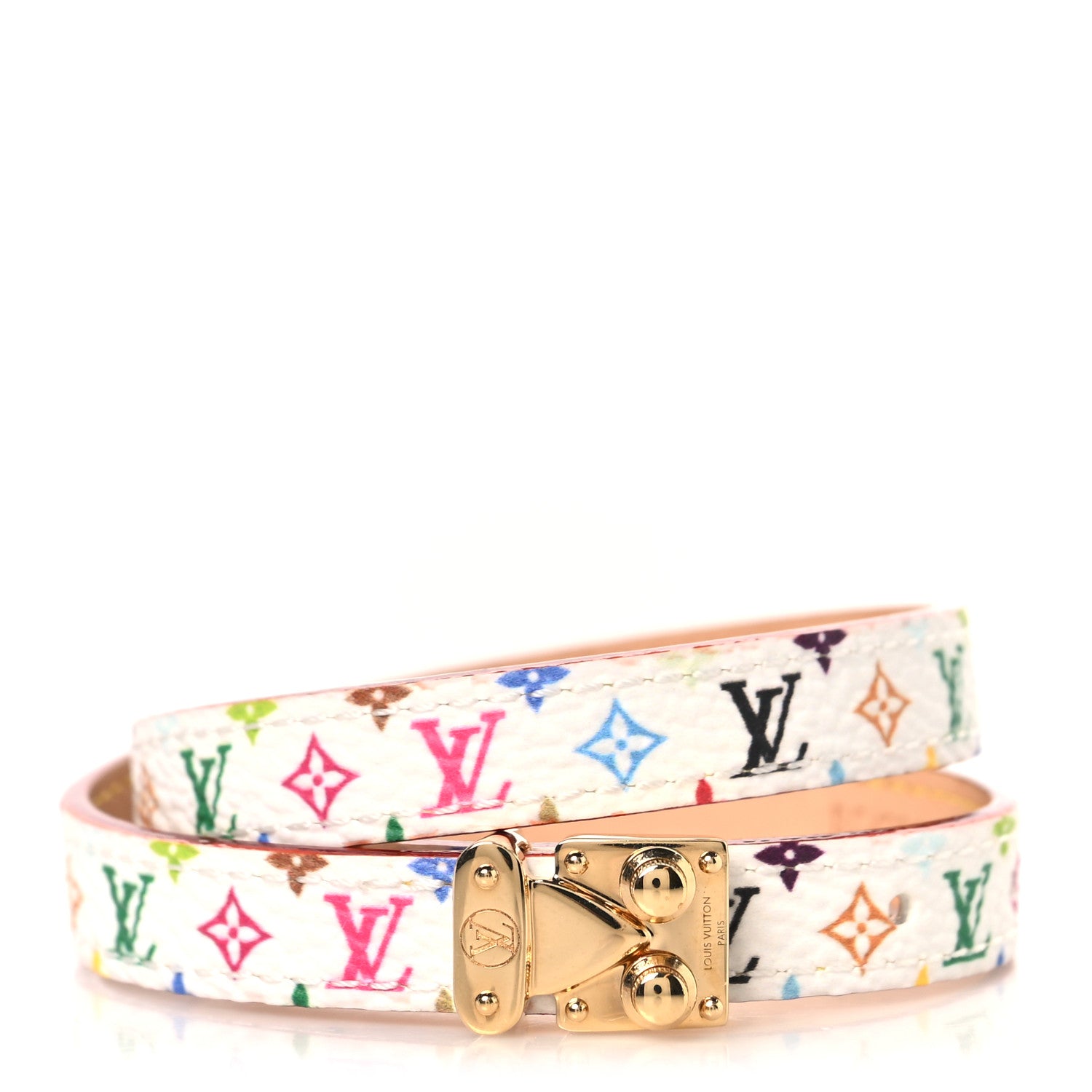 Louis Vuitton LV X TM Monogram Multicolor LV Signature Bracelet 17 White 1 of 7