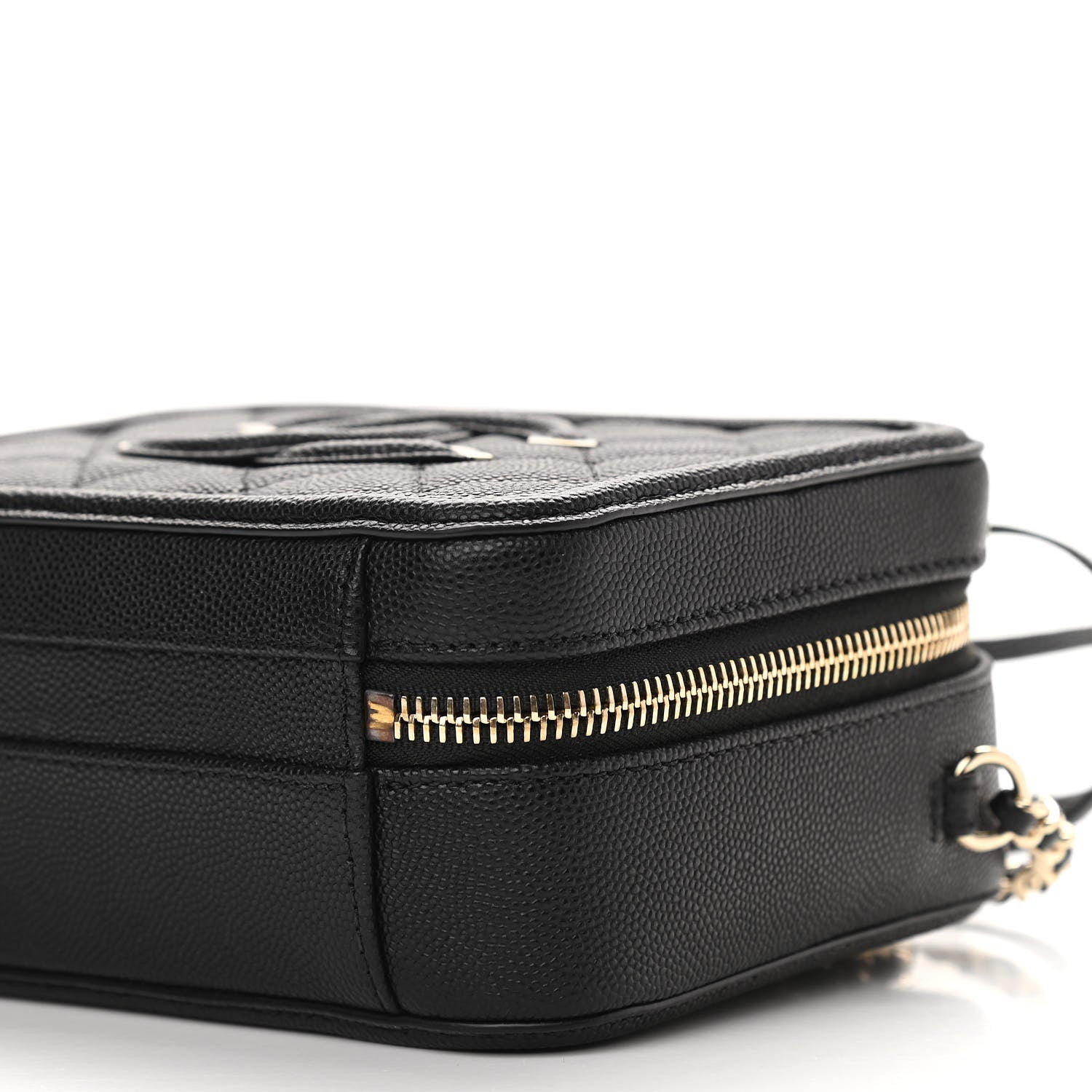 Chanel Caviar Quilted Small CC Filigree Vanity Case Black 10 of 11