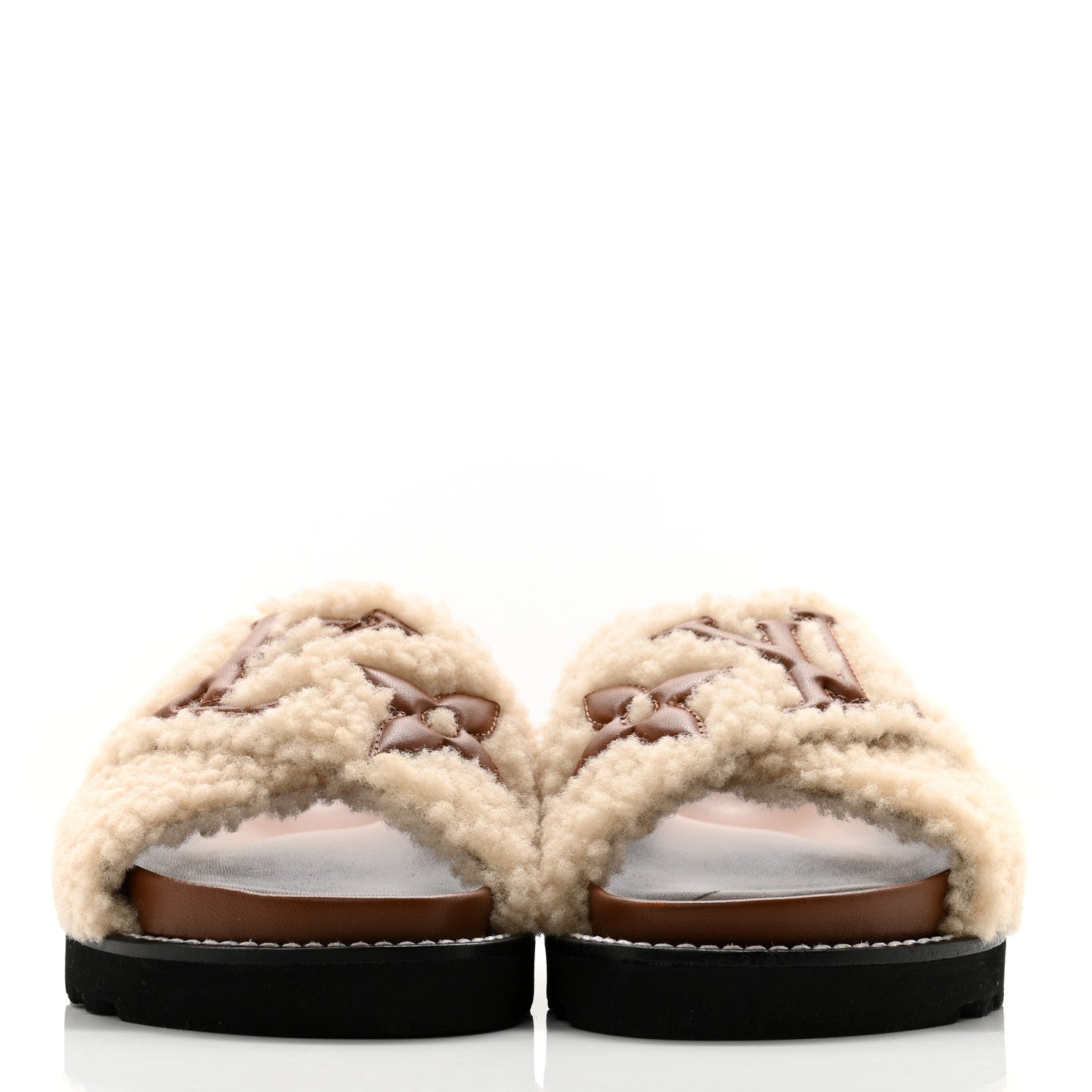 Louis Vuitton Shearling Paseo Flat Comfort Mule 36 Brown 2 of 9