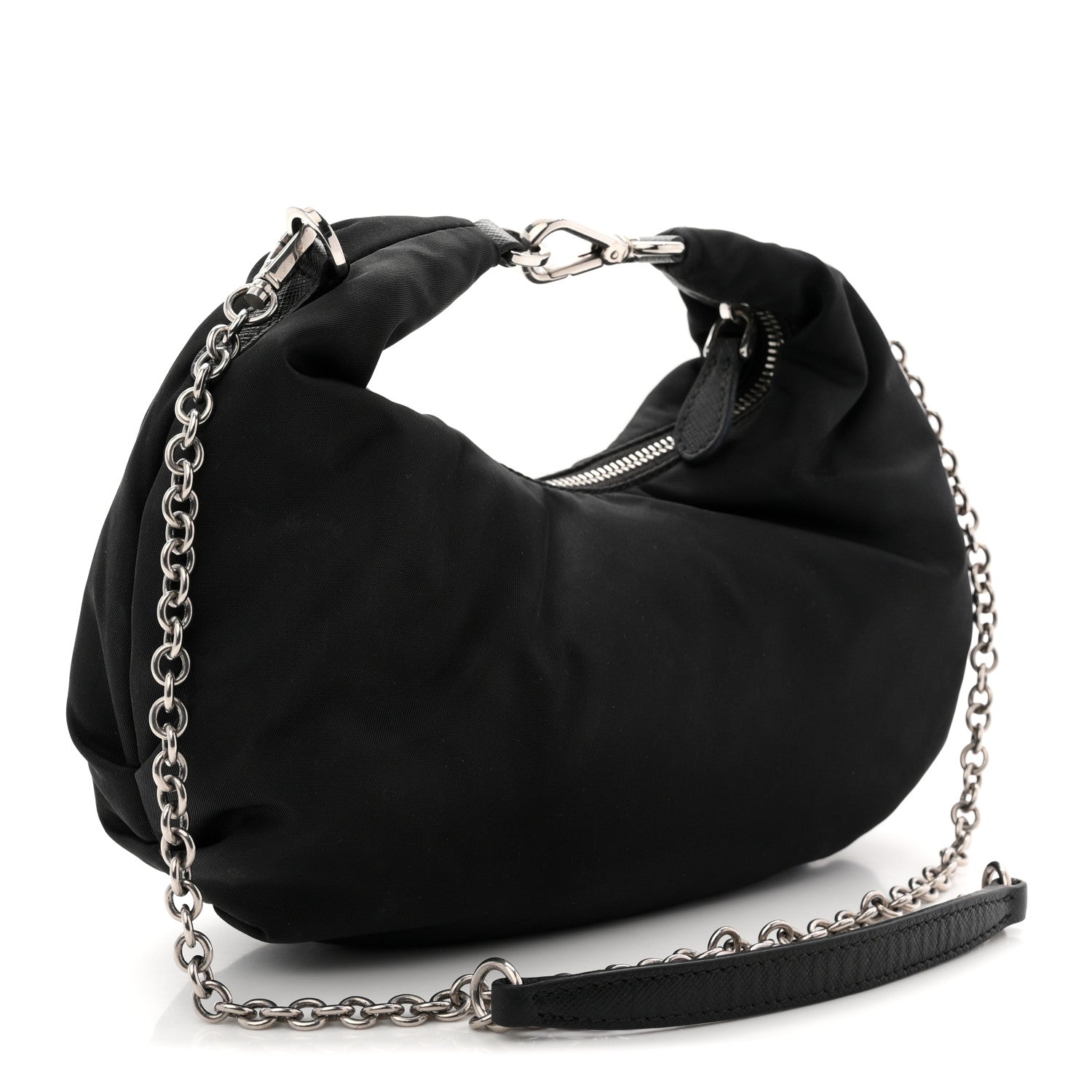 Prada Tessuto Nylon Saffiano Re-Edition 2006 Shoulder Bag Black 3 of 14