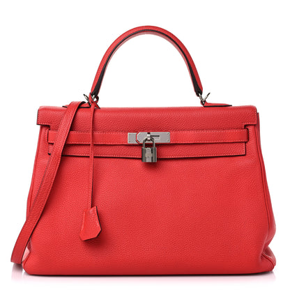 Hermes Togo Kelly Retourne 35 Capucine 1 of 11