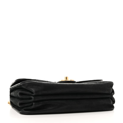 Chanel Iridescent Calfskin Quilted Small Straight Lined Flap Black 4 of 13