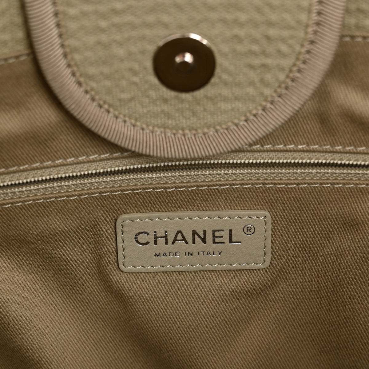 Chanel Mixed Fibers Medium Deauville Tote Grey 7 of 12