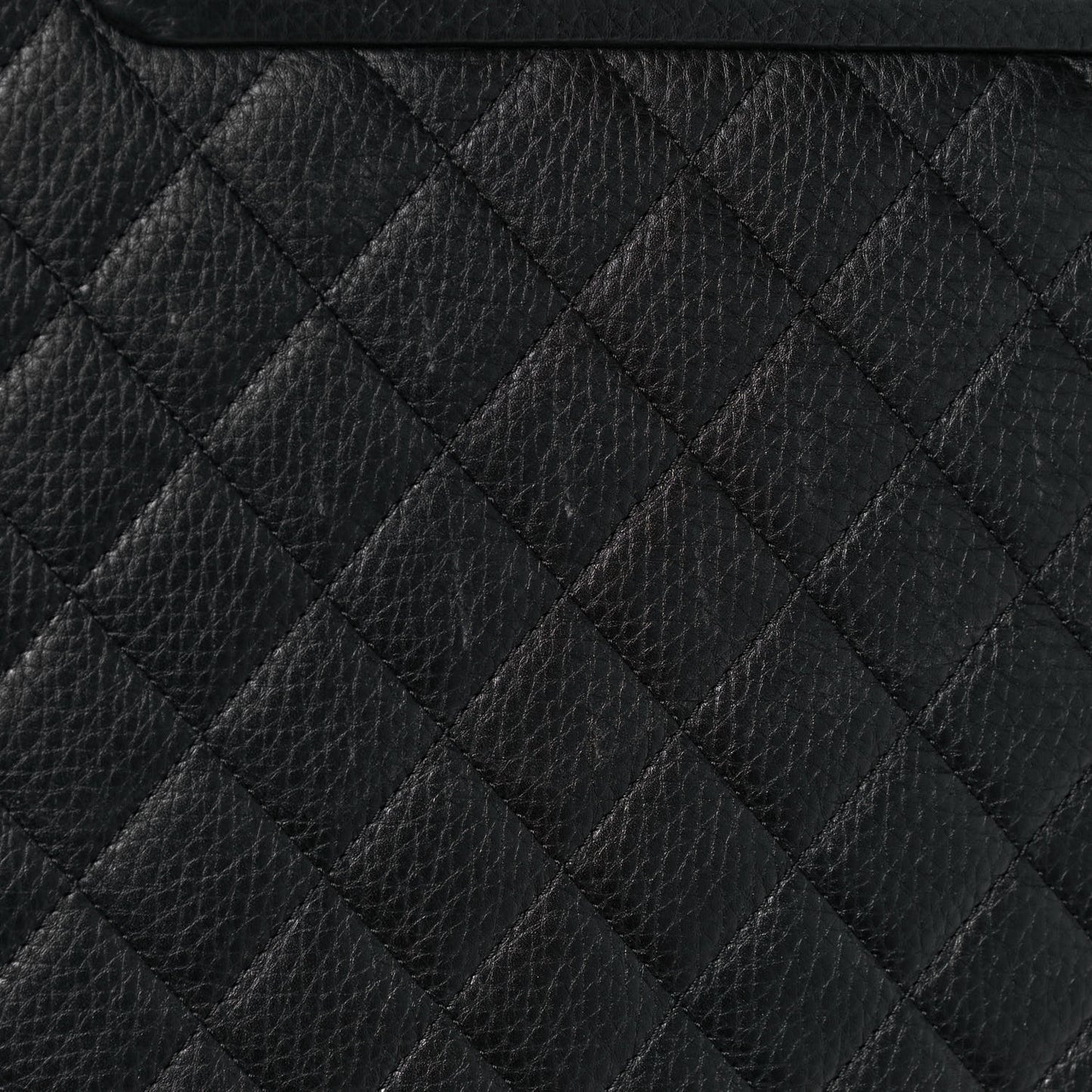 Calfskin Quilted Coco Case Trolley Black