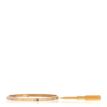 Cartier 18K Yellow Gold Small LOVE Bracelet 17 4 of 5
