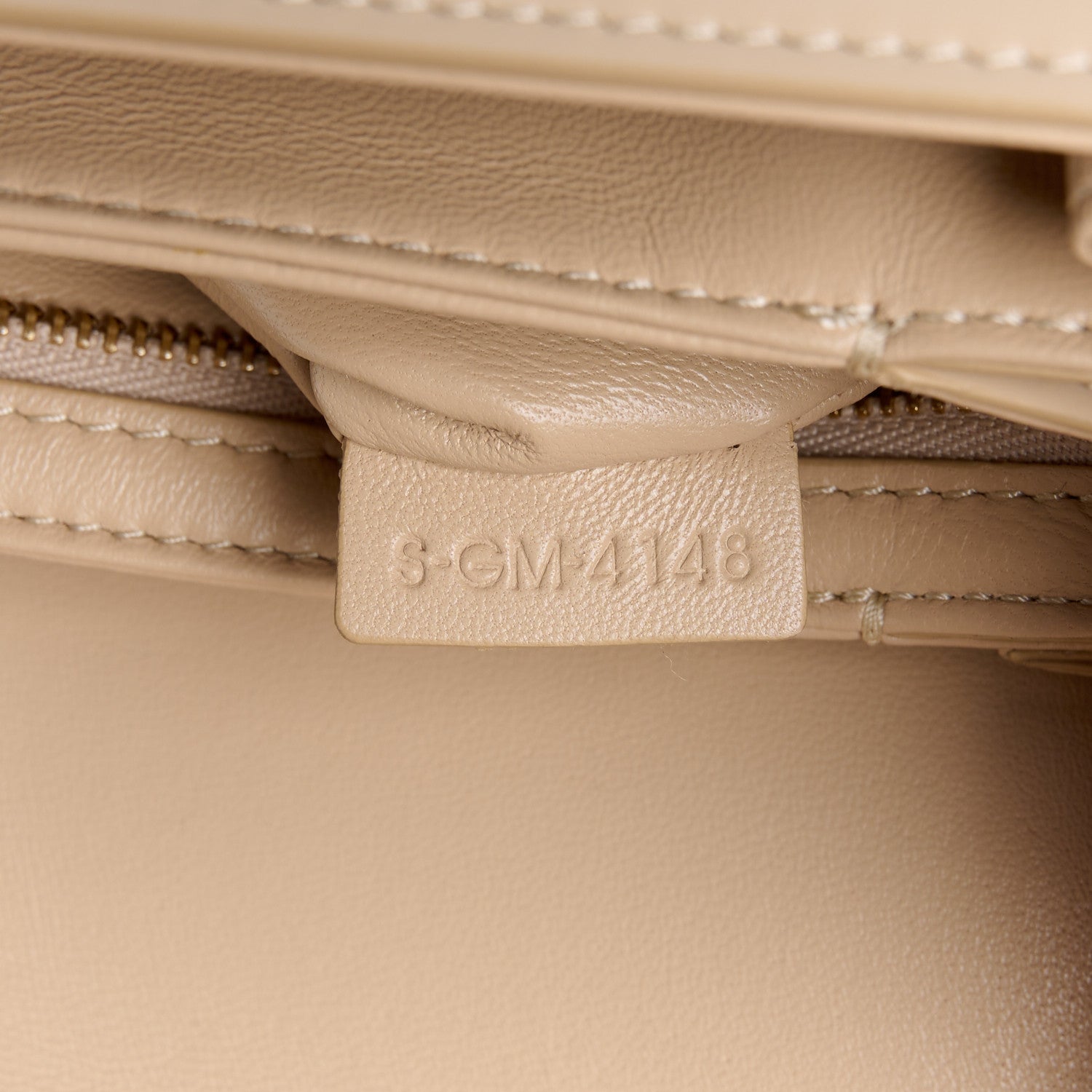 Celine Shiny Calfskin Medium Triomphe Nude 7 of 12