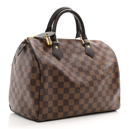 Louis Vuitton Damier Ebene Speedy 30 3 of 9