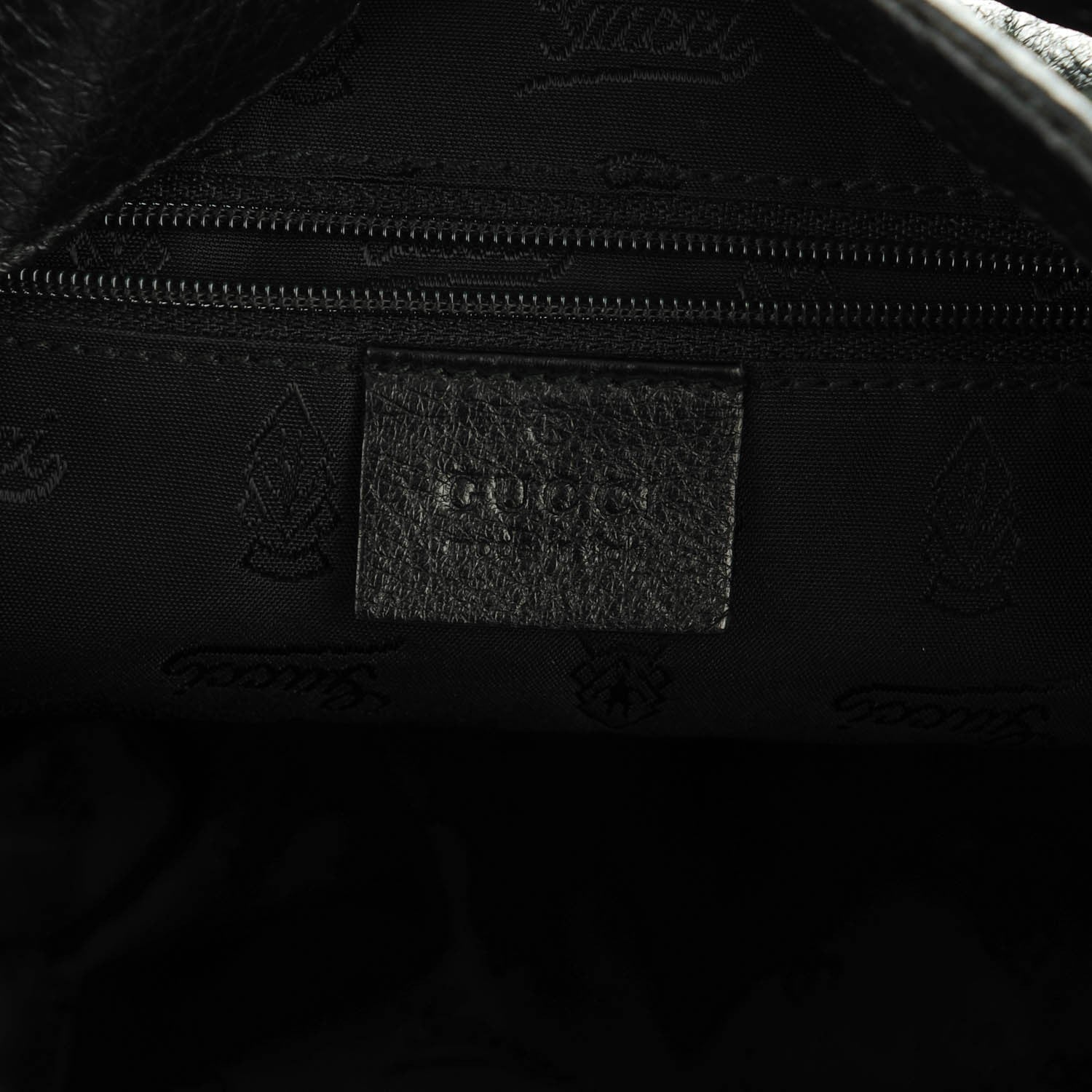 Gucci Guccissima Large New Ladies Web Hobo Black 6 of 7