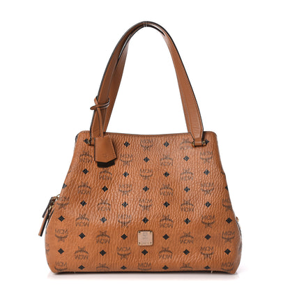 MCM Visetos Large Hobo Cognac 1 of 13