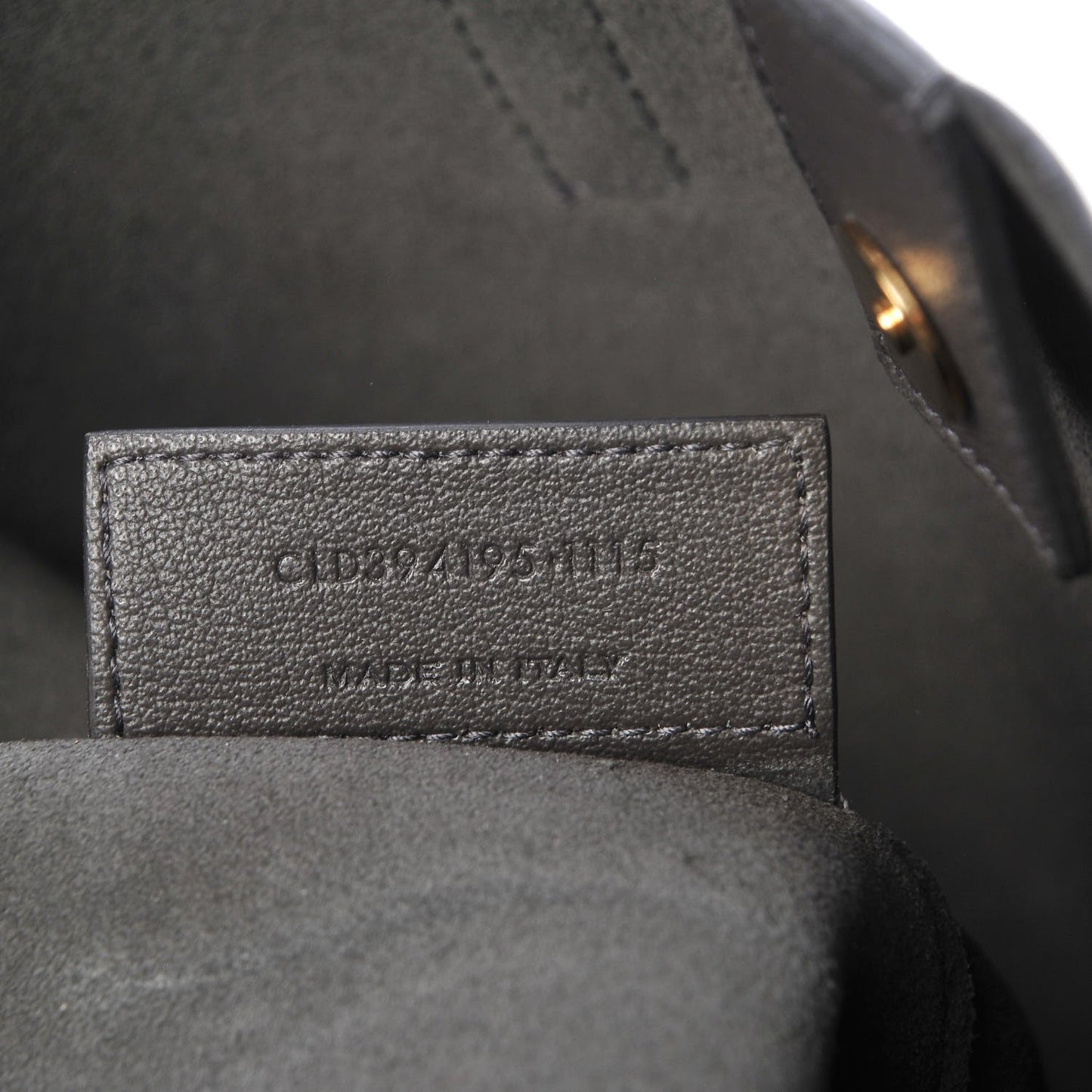 Calfskin Large Shopping Tote Black Earth