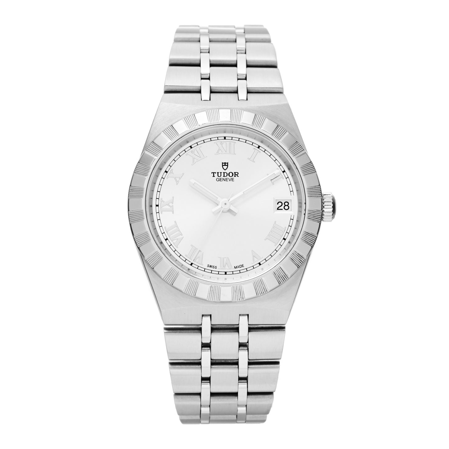 Stainless Steel 34mm Royal Automatic Watch Silver 28400