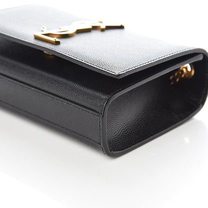 Saint Laurent Grain De Poudre Small Monogram Kate Satchel Black 8 of 8