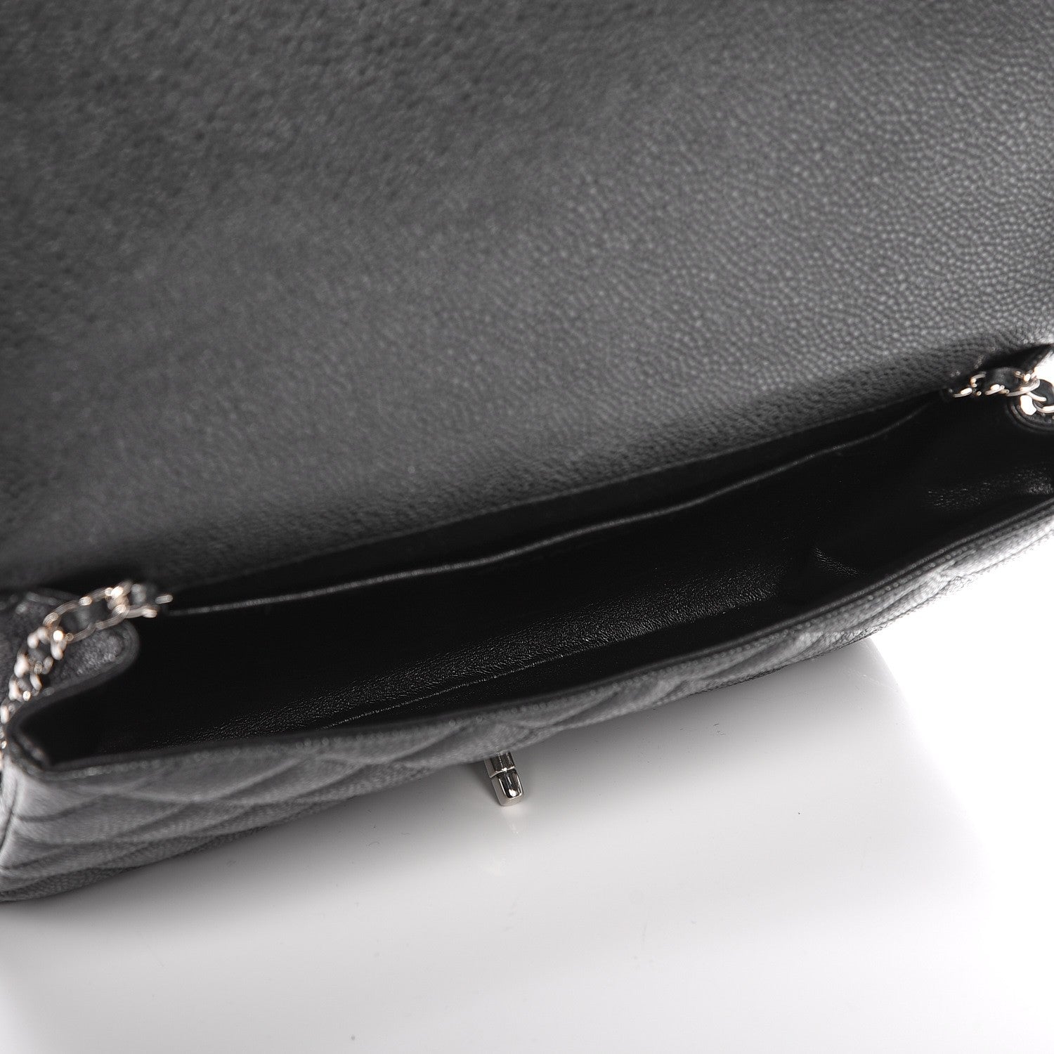Chanel Caviar Quilted Clutch With Chain Flap Black 5 of 7