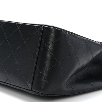 Chanel Lambskin Quilted XL Jumbo Single Flap Black 10 of 10