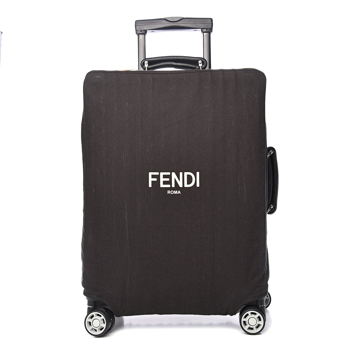 X RIMOWA Aluminum FF Print Roll Away Carry On Luggage Silver