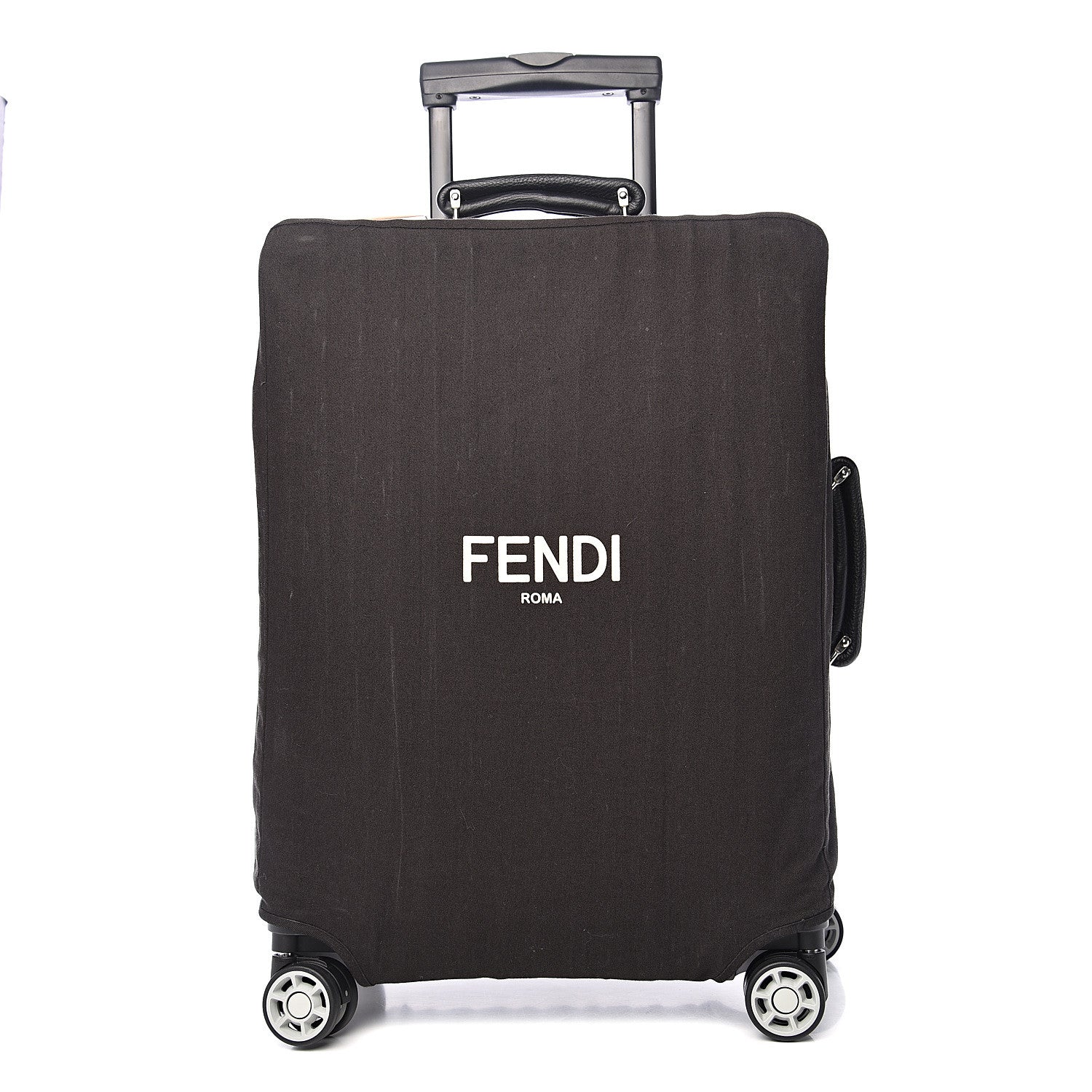 Fendi X RIMOWA Aluminum FF Print Roll Away Carry On Luggage Silver 2 of 15