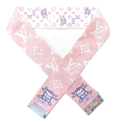 Louis Vuitton Silk Monogram Rodeo Bandeau Rose 1 of 3