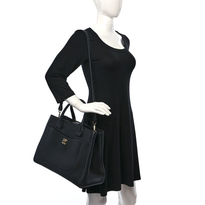 Chanel Grained Calfskin Large Neo Executive Shopper Tote Black 2 of 10